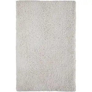 Photo of Ivory Shag Hand Tufted Area Rug