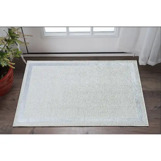 Gray and Ivory Area Rug Photo 1