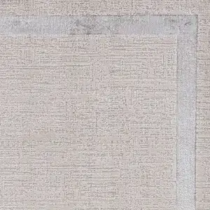 Photo of Ivory Silver Machine Woven Bordered Indoor Area Rug