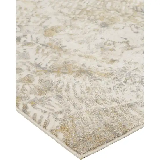 Ivory Tan And Gray Abstract Area Rug Photo 2