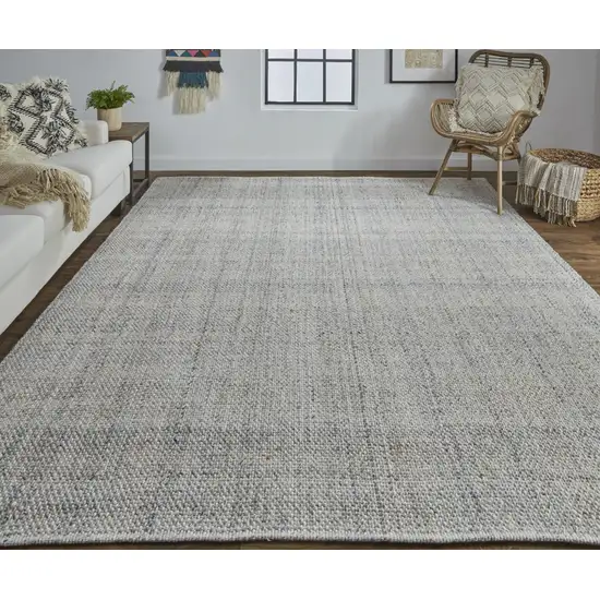 Ivory Tan And Gray Hand Woven Area Rug Photo 5