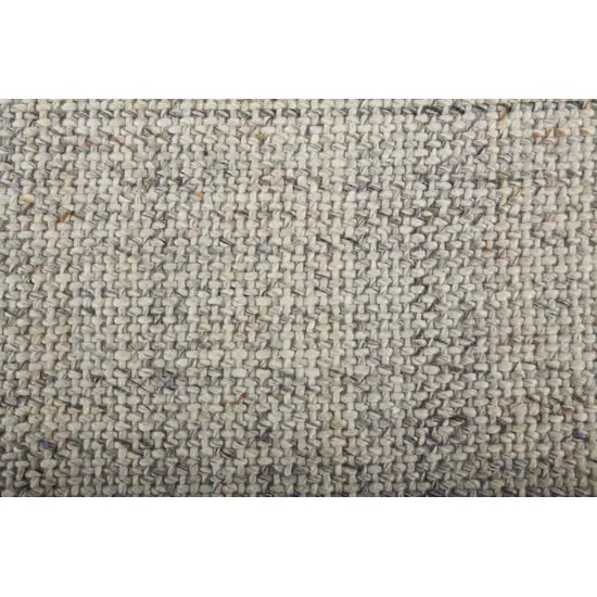 Ivory Tan And Gray Hand Woven Area Rug Photo 8