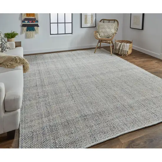 Ivory Tan And Gray Hand Woven Area Rug Photo 6