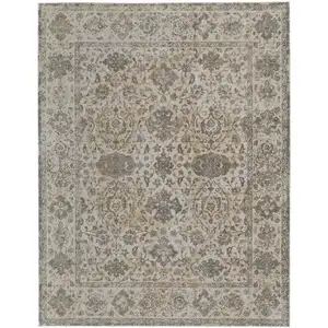 Photo of Ivory Tan And Gray Power Loom Area Rug