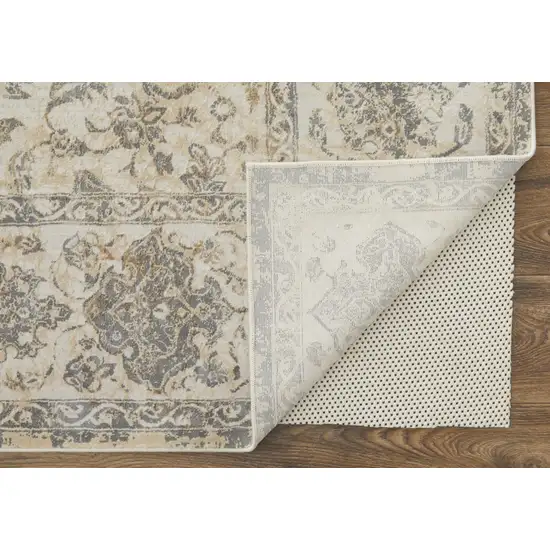 Ivory Tan And Gray Power Loom Area Rug Photo 4