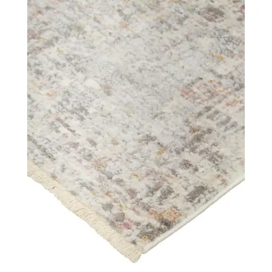 Ivory Tan And Taupe Abstract Stain Resistant Area Rug Photo 4