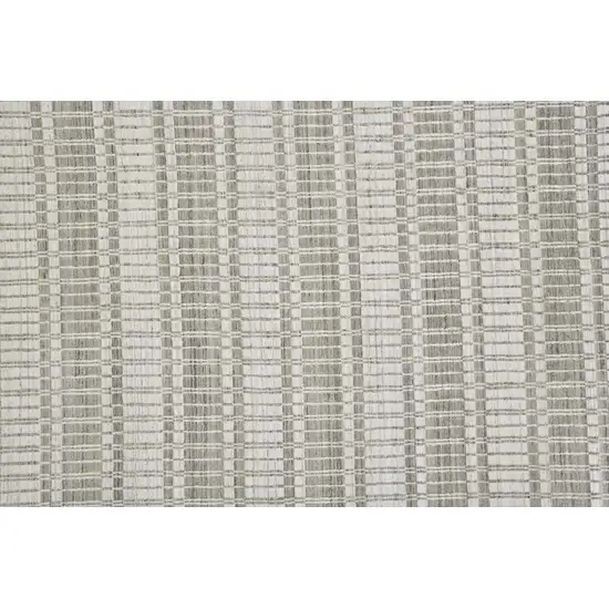 Ivory Taupe And Tan Striped Hand Woven Area Rug Photo 5