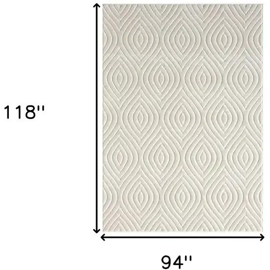 Ivory Trellis Area Rug Photo 9