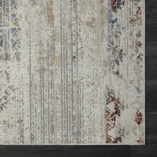 Ivory Tribal Distressed Washable Area Rug Photo 8