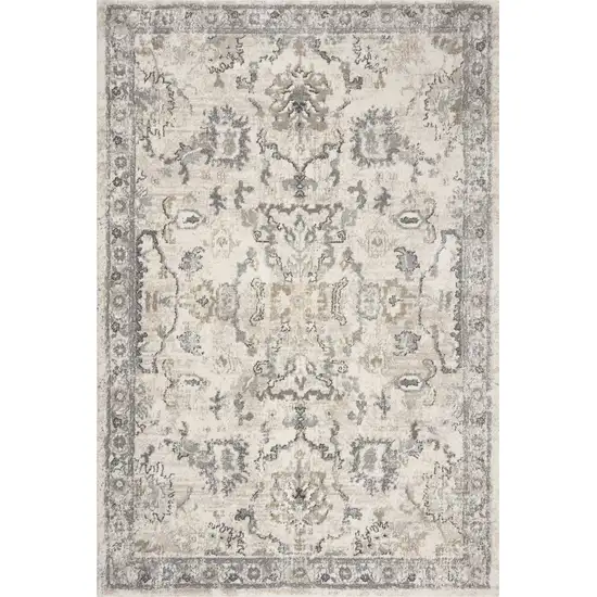 Ivory Vintage Area Rug Photo 5