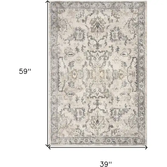 Ivory Vintage Area Rug Photo 7