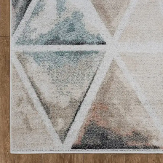 Ivory Watercolored Prism Area Rug Photo 6