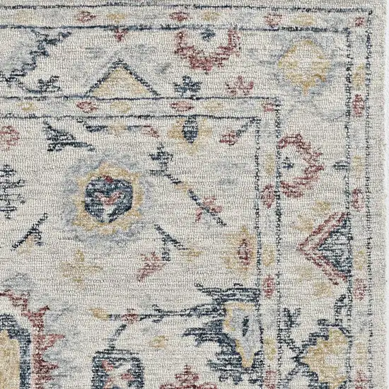 Ivory  Wool Rug Photo 2