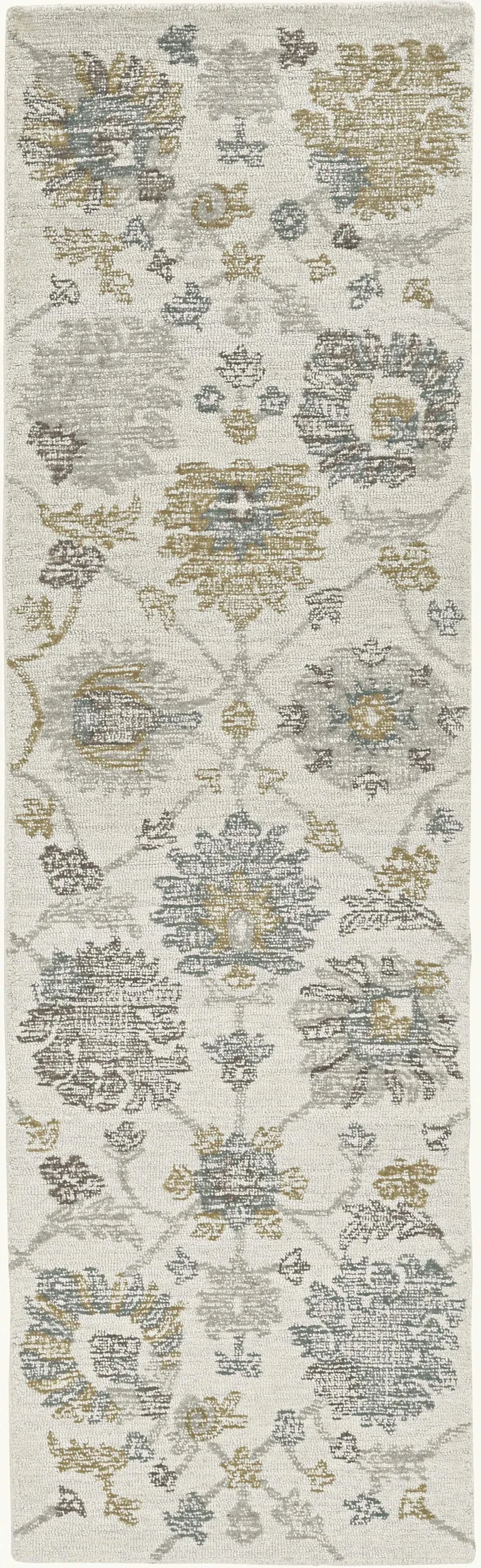 Ivory  Wool Rug Photo 1