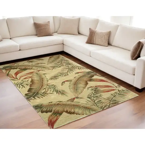 63 X 99 Ivory  Wool Rug Photo 1