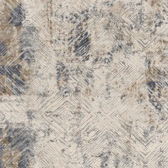 Beige Abstract Printed Area Rug Photo 4