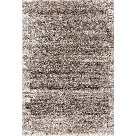 Ivory And Brown Retro Mod Area Rug Photo 6