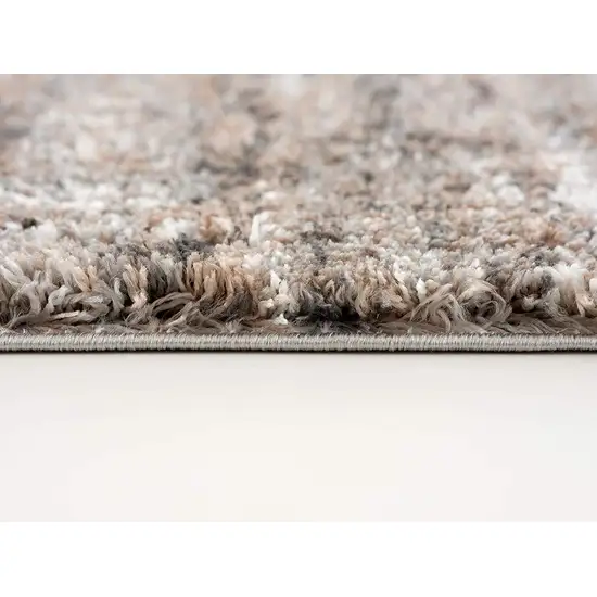 Ivory and Brown Retro Mod Area Rug Photo 2