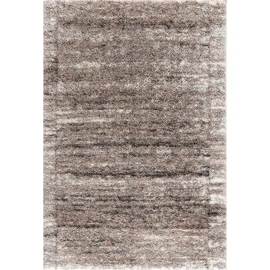 Ivory and Brown Retro Mod Area Rug Photo 1
