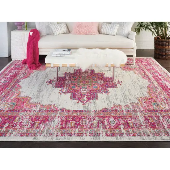 Fuchsia Power Loom Area Rug Photo 8