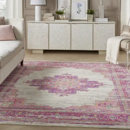 Fuchsia Power Loom Area Rug Photo 6