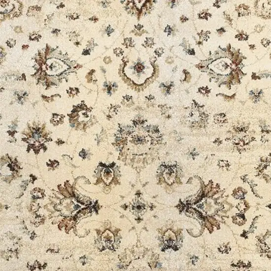 Ivory and Gold Distressed Indoor Area Rug Photo 3