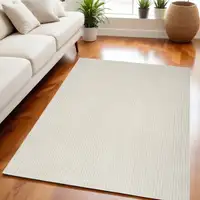 Photo of Ivory and Gray Abstract Area Rug