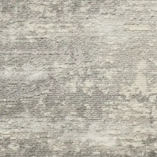 Ivory and Gray Abstract Area Rug Photo 8