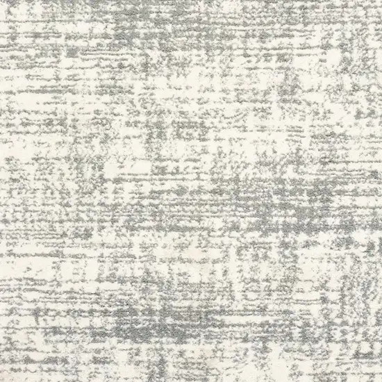 Ivory And Gray Abstract Strokes Area Rug Photo 4