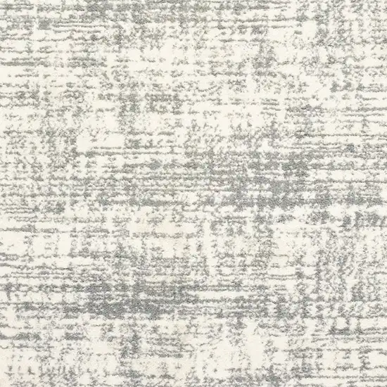 Ivory And Gray Abstract Strokes Area Rug Photo 4