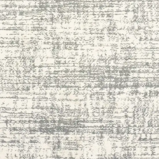 Ivory And Gray Abstract Strokes Area Rug Photo 4