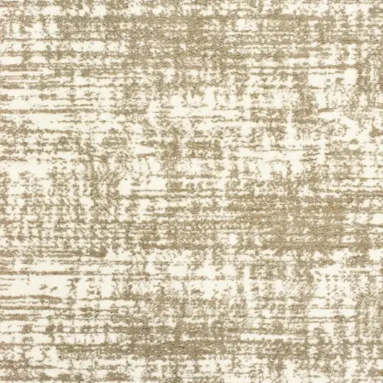 Ivory And Gray Abstract Strokes Area Rug Photo 4