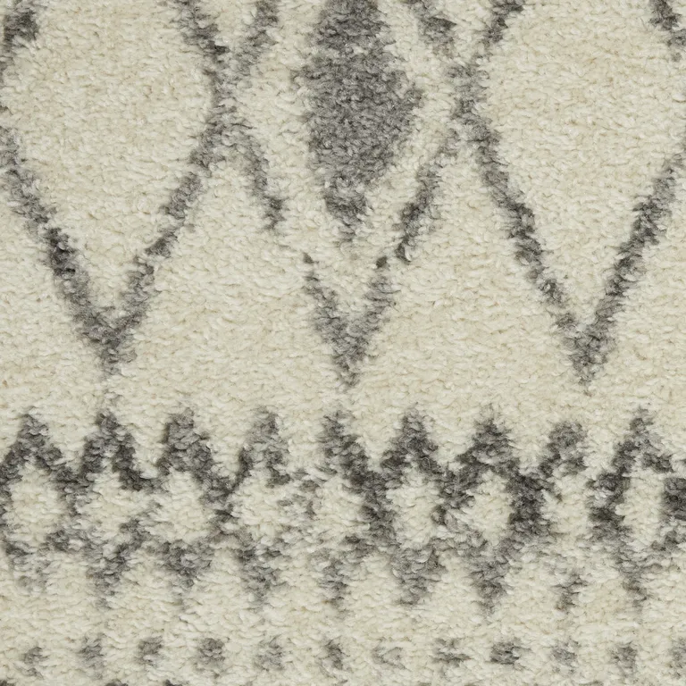 Ivory and Gray Berber Pattern Area Rug Photo 5