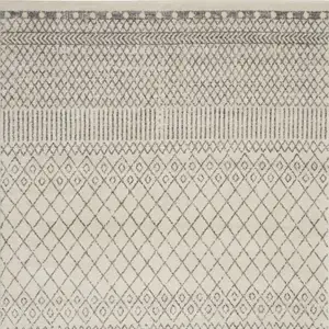 Photo of Ivory and Gray Geometric Area Rug