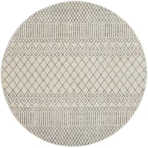 Photo of Ivory and Gray Geometric Area Rug