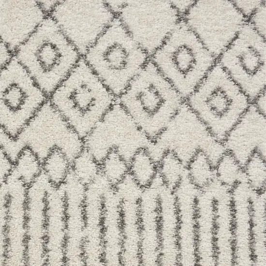 Gray Geometric Power Loom Area Rug Photo 5