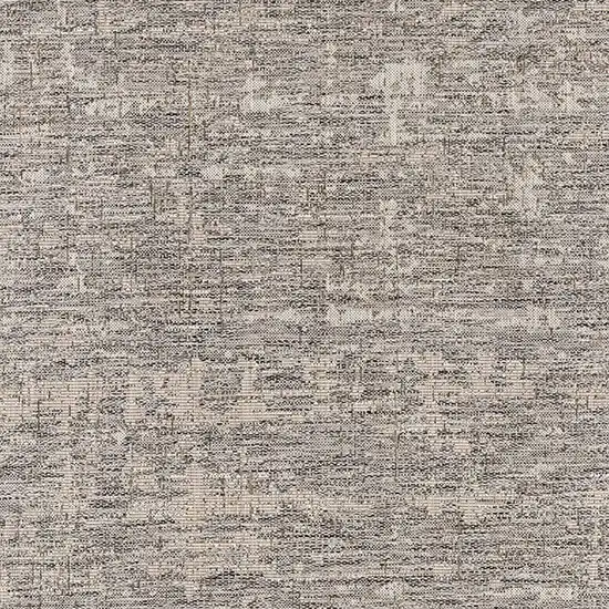 Gray and Ivory Abstract Area Rug Photo 4