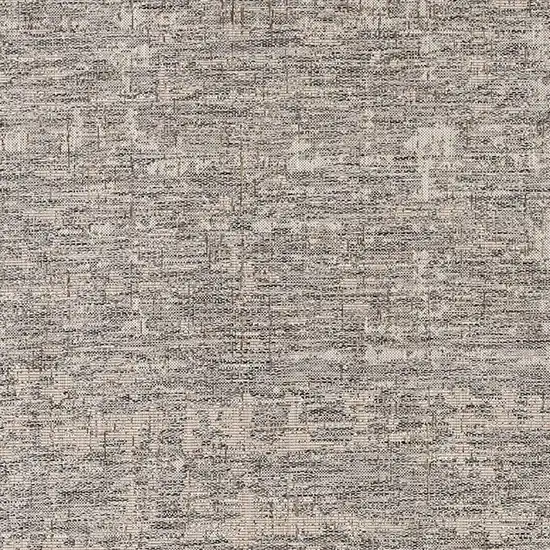 Gray and Ivory Abstract Area Rug Photo 4