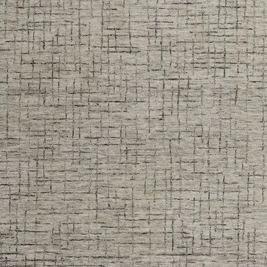 Ivory and Gray Wool Hand Tufted Distressed Area Rug Photo 9