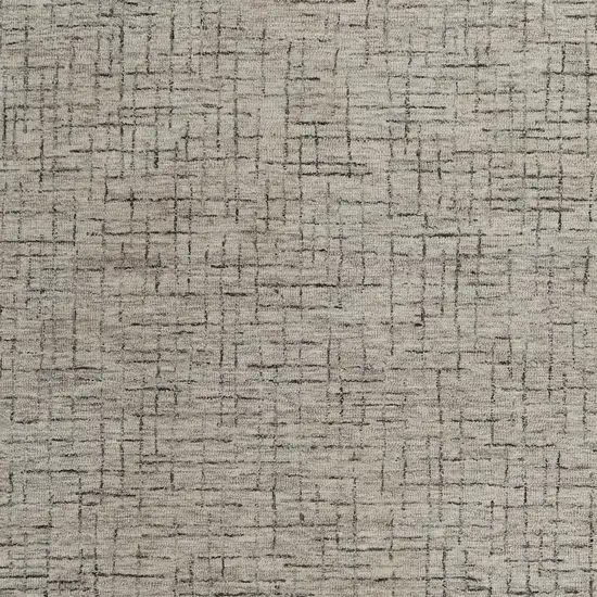 Ivory and Gray Wool Hand Tufted Distressed Area Rug Photo 8