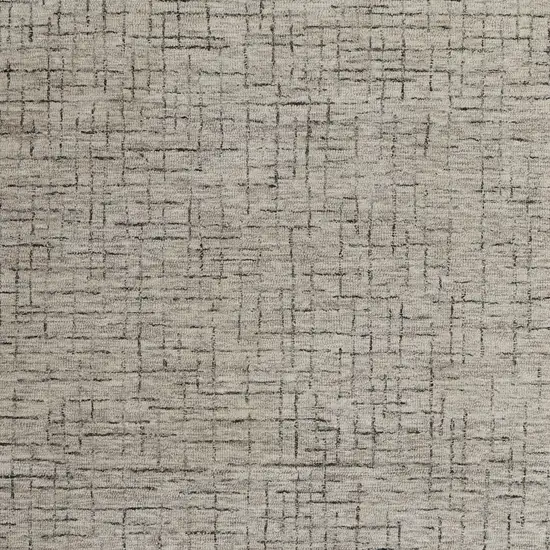 Ivory and Gray Wool Hand Tufted Distressed Area Rug Photo 7