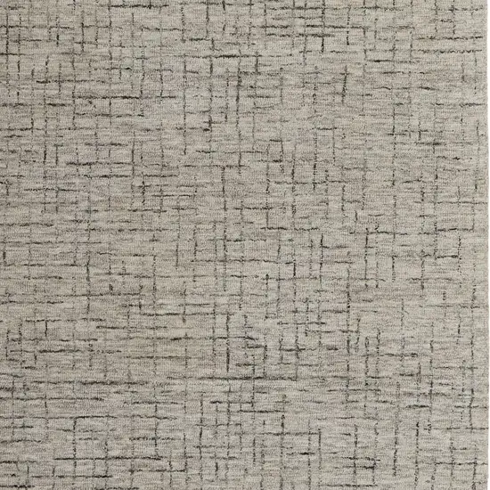 Ivory and Gray Wool Hand Tufted Distressed Area Rug Photo 4