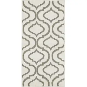 Photo of Ivory and Green Trellis Area Rug