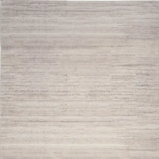 Ivory and Light Brown Abstract Washable Area Rug Photo 5