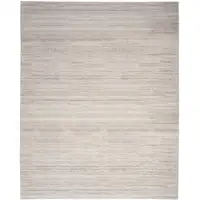 Photo of Ivory and Light Brown Washable Area Rug