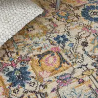 Photo of Ivory and Multicolor Floral Buds Area Rug