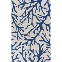 Photo of Ivory or Blue Coral Area Rug