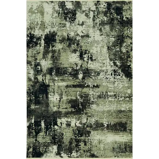 Ivory or Charcoal Abstract Area Rug Photo 2