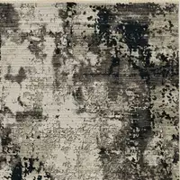 Photo of Ivory or Charcoal Abstract Transitional Indoor Area Rug