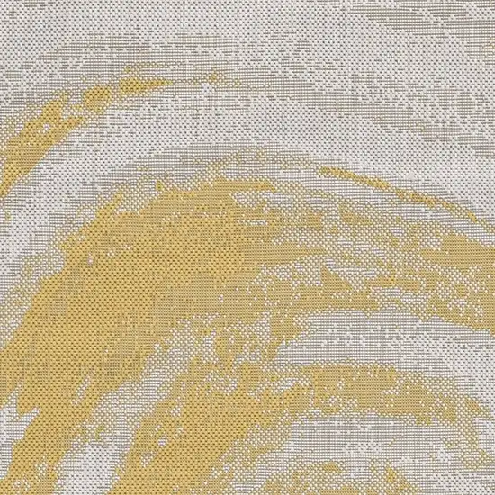 Ivory Or Gold Polypropylene Area Rug Photo 4